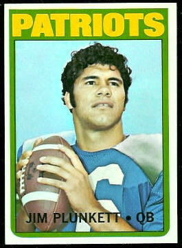 Jim Plunkett 1972 Topps football card