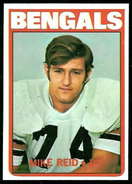 Mike Reid 1972 Topps football card