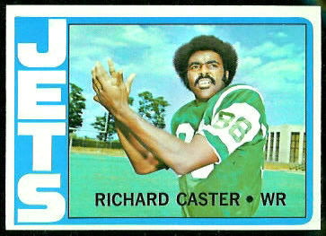 Richard Caster 1972 Topps football card