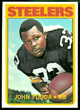 John Fuqua 1972 Topps football card