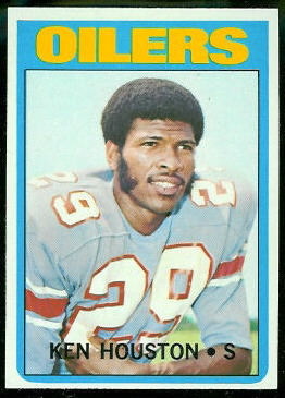 Ken Houston 1972 Topps football card