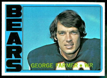 George Farmer 1972 Topps football card