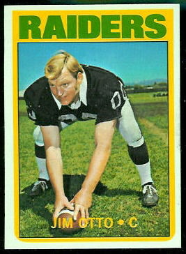 Jim Otto 1972 Topps football card Jim Otto 1972 Topps football card