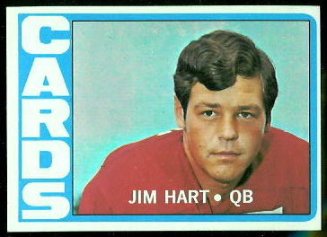 Jim Hart 1972 Topps football card