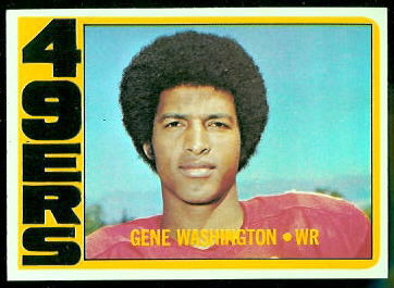 Gene Washington 1972 Topps football card