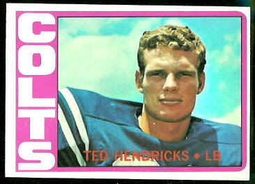 Ted Hendricks 1972 Topps football card Ted Hendricks 1972 Topps football card