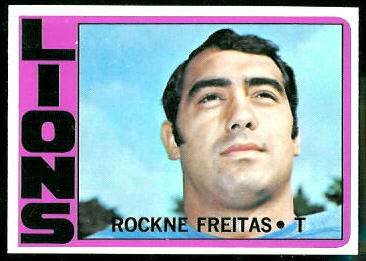 Rockne Freitas 1972 Topps football card