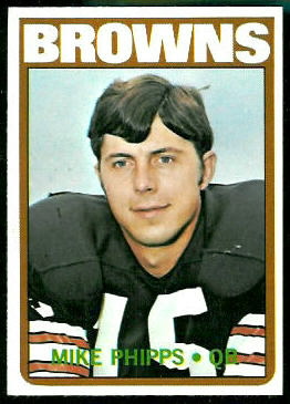 Mike Phipps 1972 Topps football card