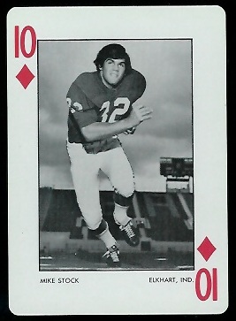Mike Stock 1973 Alabama Playing Cards football card