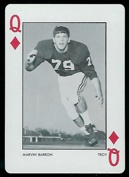 Marvin Barron 1973 Alabama Playing Cards football card