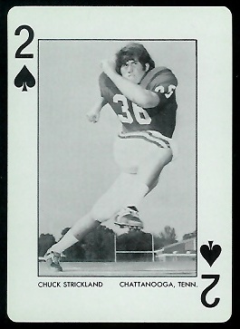 Chuck Strickland 1973 Alabama Playing Cards football card