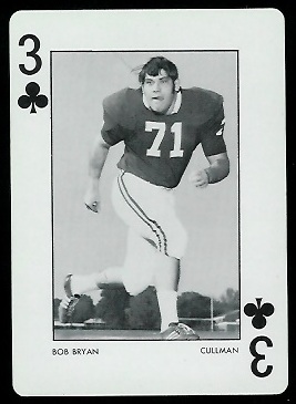 Bob Bryan 1973 Alabama Playing Cards football card