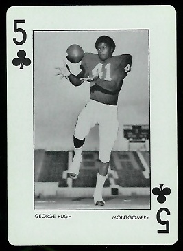 George Pugh 1973 Alabama Playing Cards football card