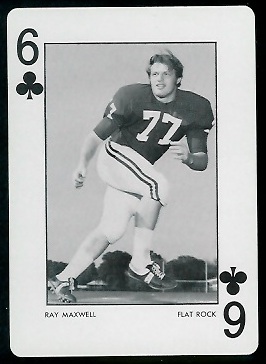 Ray Maxwell 1973 Alabama Playing Cards football card