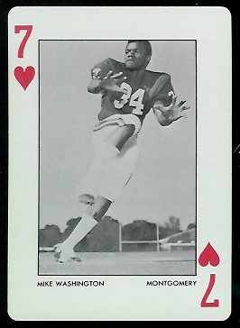 Mike Washington 1973 Alabama Playing Cards football card Mike Washington 1973 Alabama Playing Cards football card