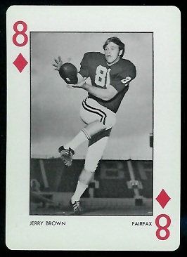 Jerry Brown 1973 Alabama Playing Cards football card
