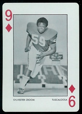 Sylvester Croom 1973 Alabama Playing Cards football card