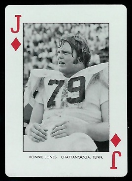 Ronnie Jones 1973 Auburn Playing Cards football card