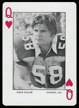 Steve Taylor 1973 Auburn Playing Cards football card