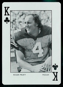 Roger Pruett 1973 Auburn Playing Cards football card