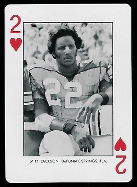 Mitzi Jackson 1973 Auburn Playing Cards football card