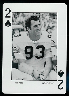 Jim Pitts 1973 Auburn Playing Cards football card