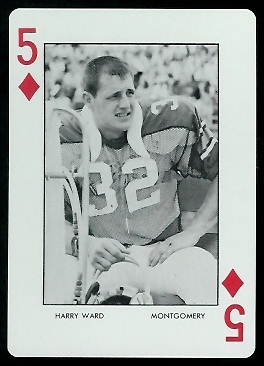 Harry Ward 1973 Auburn Playing Cards football card