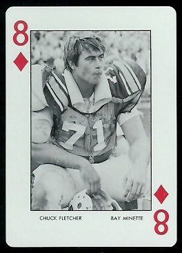 Chuck Fletcher 1973 Auburn Playing Cards football card