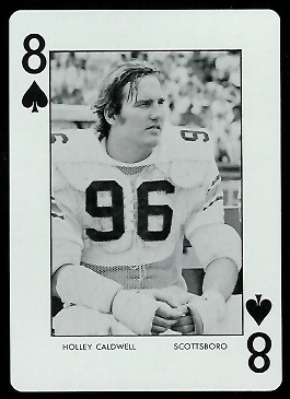 Holley Caldwell 1973 Auburn Playing Cards football card
