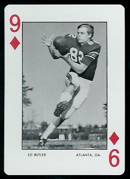 Ed Butler 1973 Auburn Playing Cards football card