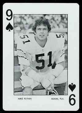 Mike Flynn 1973 Auburn Playing Cards football card