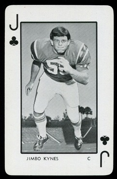 Jimbo Kynes 1973 Florida Playing Cards football card