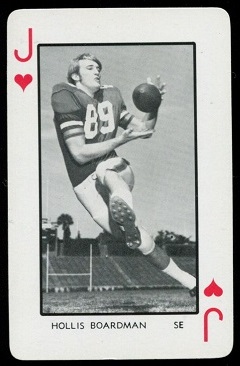 Hollis Boardman 1973 Florida Playing Cards football card