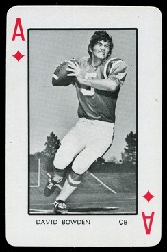 David Bowden 1973 Florida Playing Cards football card