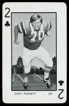 Gary Padgett 1973 Florida Playing Cards football card