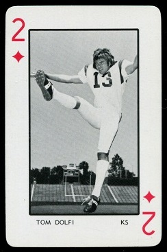 Tom Dolfi 1973 Florida Playing Cards football card