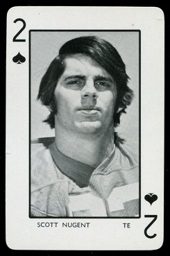 Scott Nugent 1973 Florida Playing Cards football card