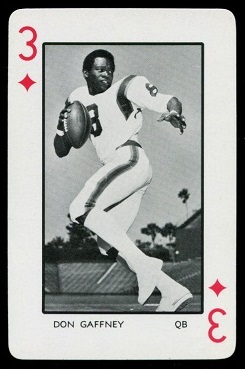 Don Gaffney 1973 Florida Playing Cards football card
