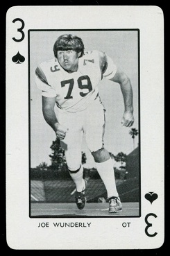 Joe Wunderly 1973 Florida Playing Cards football card