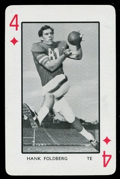 Hank Foldberg Jr. 1973 Florida Playing Cards football card