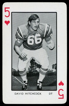 David Hitchcock 1973 Florida Playing Cards football card