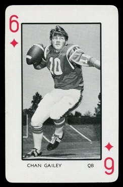 Chan Gailey 1973 Florida Playing Cards football card