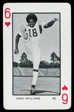 John Williams 1973 Florida Playing Cards football card
