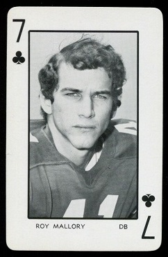 Roy Mallory 1973 Florida Playing Cards football card