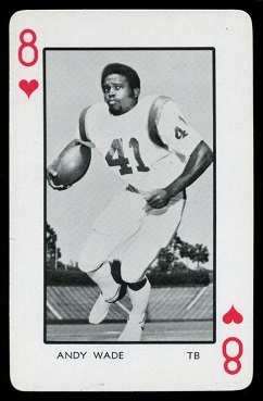 Andy Wade 1973 Florida Playing Cards football card