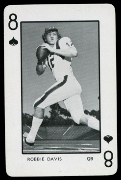 Robbie Davis 1973 Florida Playing Cards football card Robbie Davis 1973 Florida Playing Cards football card