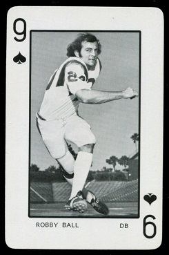 Robby Ball 1973 Florida Playing Cards football card