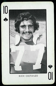 Rich Costanzo 1973 Nebraska Playing Cards football card