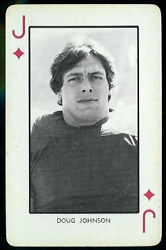 Doug Johnson 1973 Nebraska Playing Cards football card