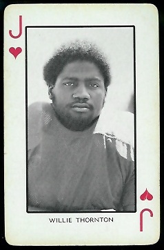 Willie Thornton 1973 Nebraska Playing Cards football card